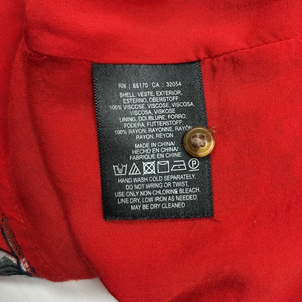 Anthropologie Red Floral Mini Dress - Picture 9 of 9